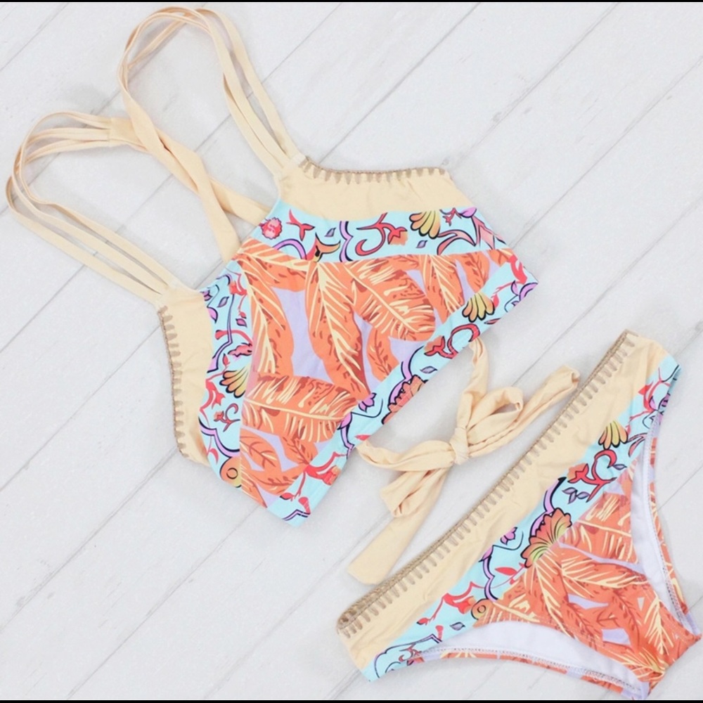 🏝Halter bikini banana leaf🏝 banana leaf - Picture 6 of 7